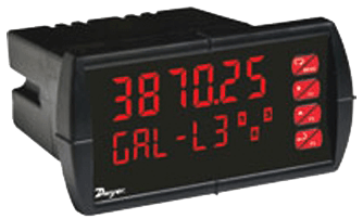 Dwyer Dual Line Configurable Panel Meter, Series MPM